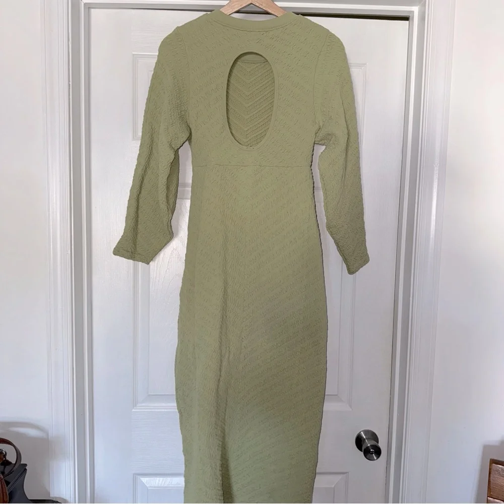 Free People Gabby Seamless Green Dress M L